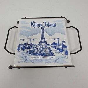 Kings Island Collectors Plate Amusement Park International Street Vintage